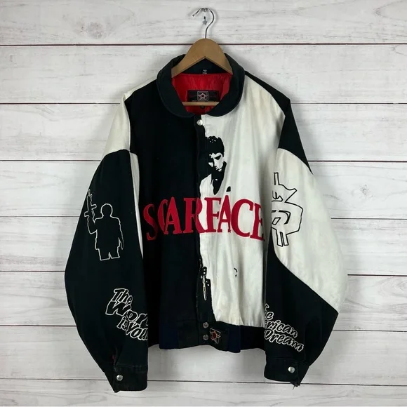 ジャケット・アウター SCARFACE jacket remake Scarface x shoe palace Al Pacino movie promo zip up jacket